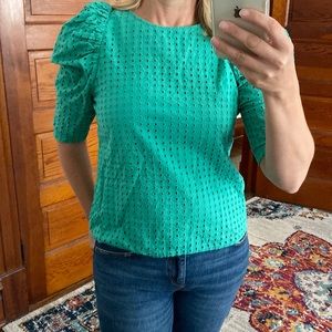 Green blouse